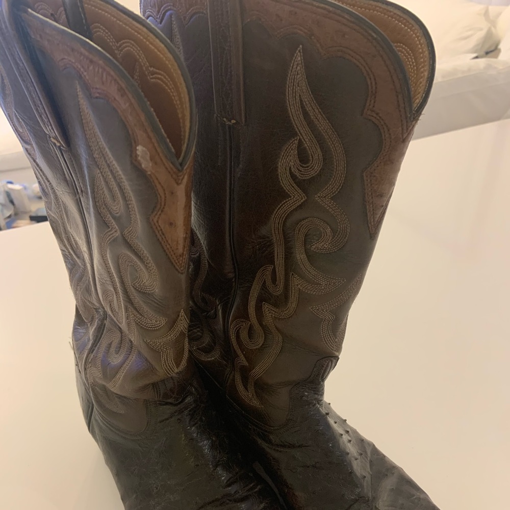 Ostrich boots